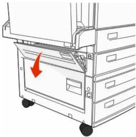 LEXMARK X862dte 4 - Clearing Area B - 1