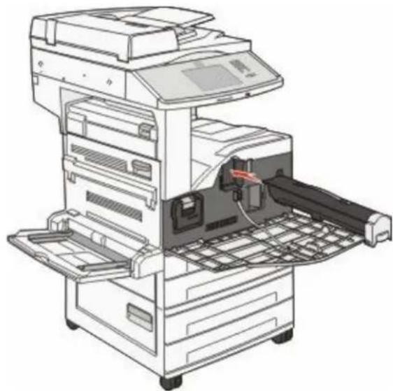 LEXMARK X862dte 4 - Replacing the toner cartridge - 5