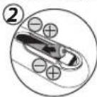 MAGNAVOX DP170FX4 - Installing the Batteries for the Remote Control - 2