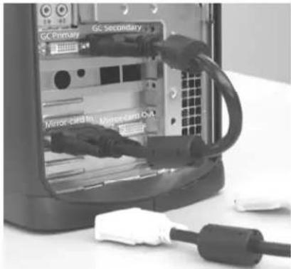 Planar SD2220W - Connect the cables - 1