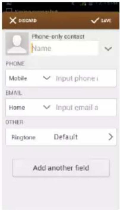 BLU Studio 5.5 - Add New Contact - 2