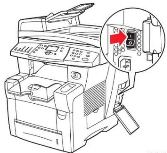 XEROX WorkCentre C2424DN - Running the WorkCentre C2424 Copier-Printer Shut-Down Procedure - 1