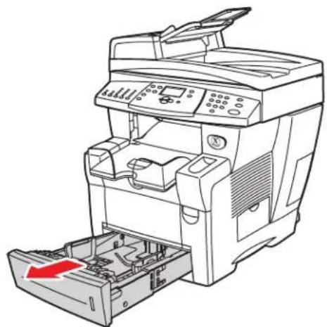 XEROX WorkCentre C2424DN - Loading Media in Trays 2, 3, and 4 - 1