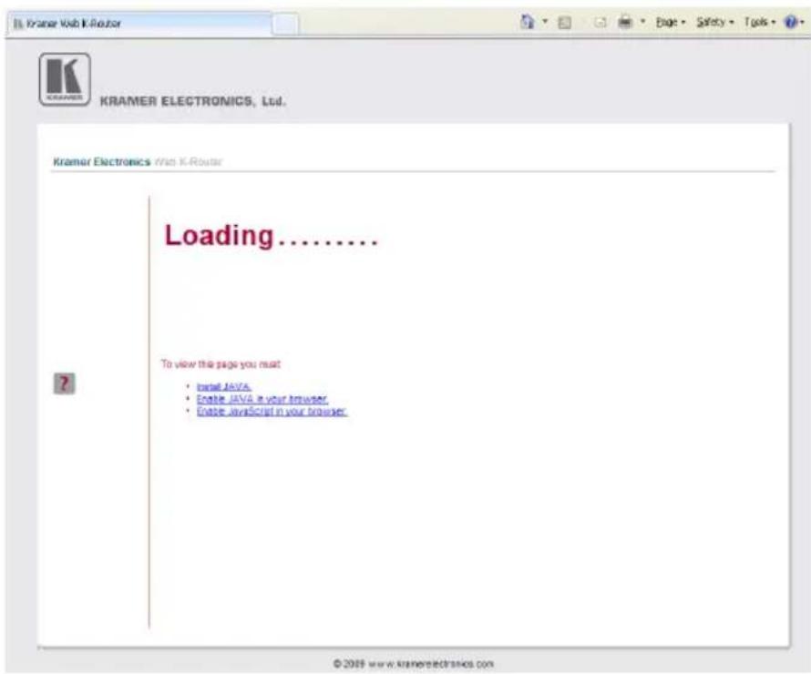 Kramer 906 - Using the Embedded Web Server - 4