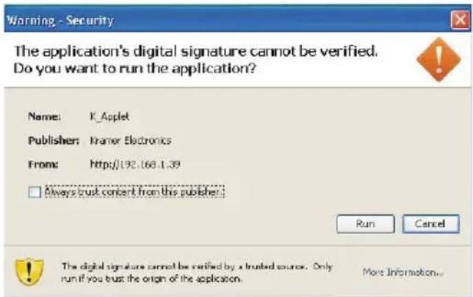 Kramer 906 - Using the Embedded Web Server - 5