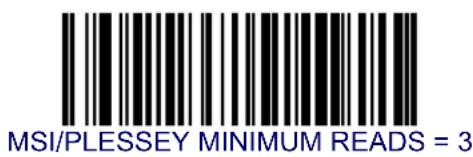 DATALOGIC Magellan 8303 - MSI/Plessey Minimum Reads — continued - 1