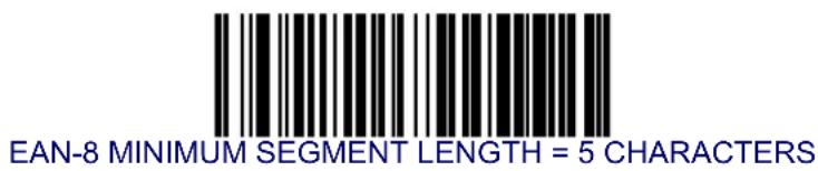 DATALOGIC Magellan 8303 - EAN-8 Minimum Segment Length - 1