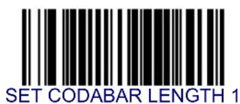 DATALOGIC Magellan 8303 - Codabar Length 1 - 1