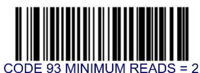 DATALOGIC Magellan 8303 - Code 93 Minimum Reads - 2