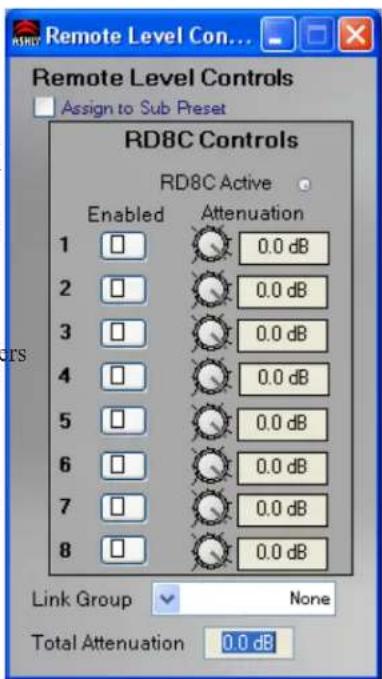 Ashly nXP1504 - RD8C Controls - 1