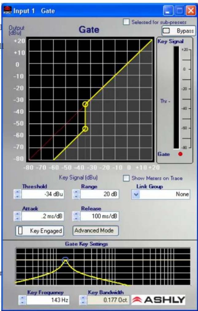 Ashly nXP754 - Advanced Mode Parameters: - 1