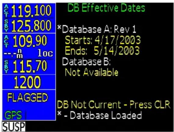 GARMIN CNX 80 - Database Check - 1