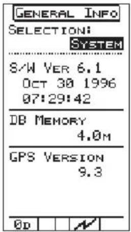 GARMIN Apollo 900 - System Info - 1