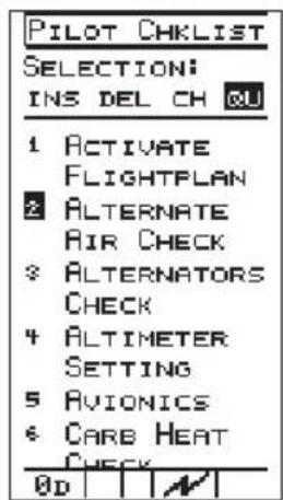 GARMIN Apollo 900 - Creating a New Checklist - 3