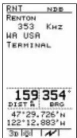 GARMIN Apollo 900 - NDB Waypoint Information - 1