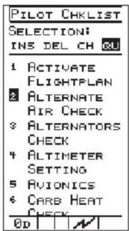 GARMIN Apollo 900 - Pilot Checklist - 2