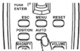 PUSH ENTER ESC MENU RESET POSITION AUTO MAGNIFY VOLUME