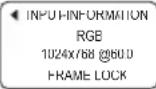 HITACHI CP-X443 - INPUT Menu (continued) - 1
