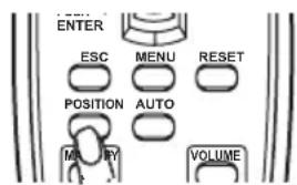 ENTER ESC MENU RESET POSITION AUTO M VOLUME