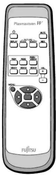 FUJITSU P50XHA10W - BASIC OPERATION [EX.: ADJUSTING HORIZONTAL DIRECTION OF SCREEN POSITION] - 1