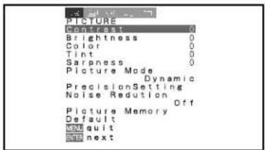FUJITSU P50XHA10W - BASIC OPERATIONS [EX.: ADJUSTING TINT (Tint)] - 2