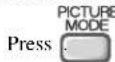 FUJITSU P50XHA10W - Picture Mode (PICTURE MODE) - 1