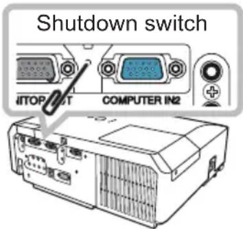 Shutdown switch MITOPUT COMPUTER IN2