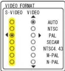 HITACHI CP-X600 - INPUT Menu (continued) - 2