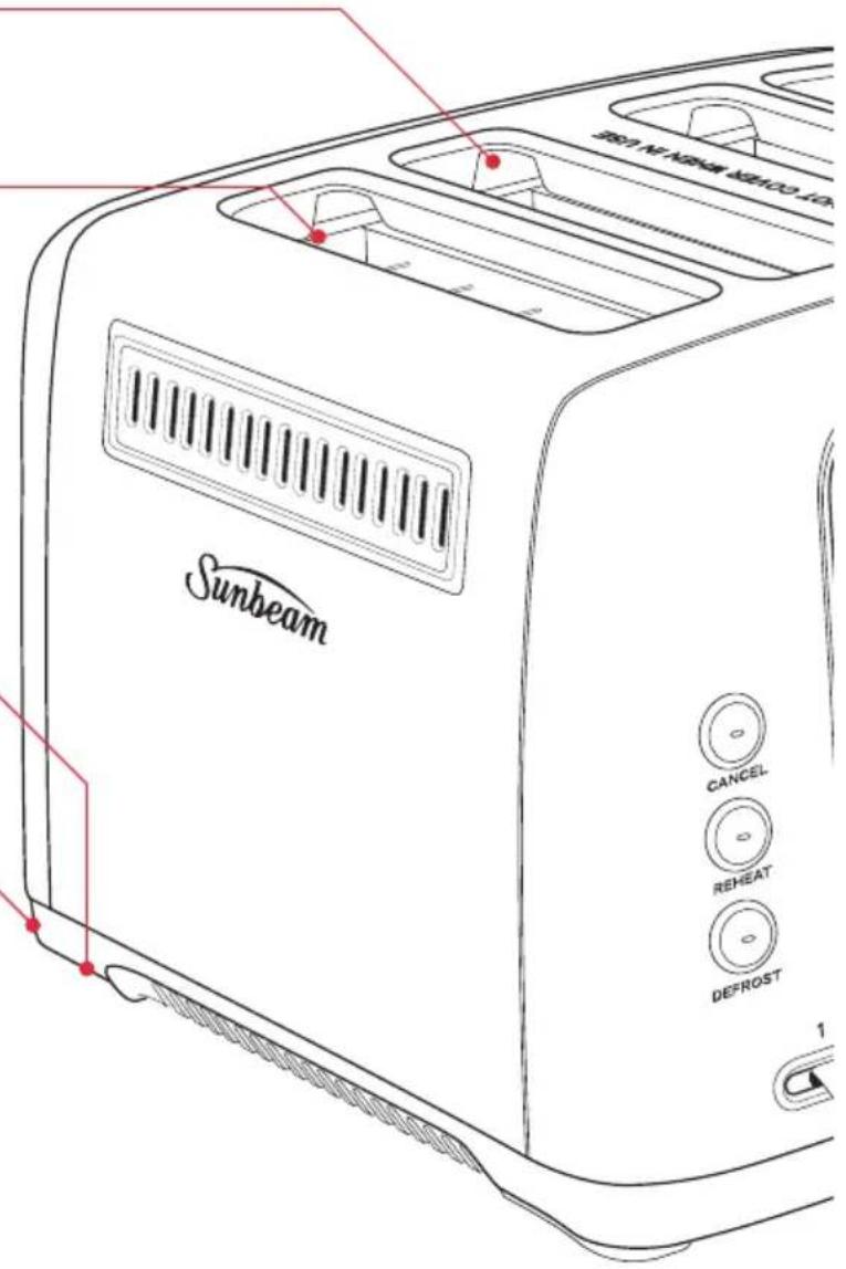 SUNBEAM Simply Stylish TA6320 - Removable crumb tray - 1
