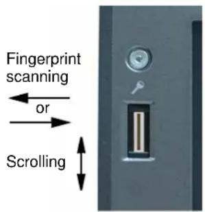 Fingerprint scanning or Scrolling