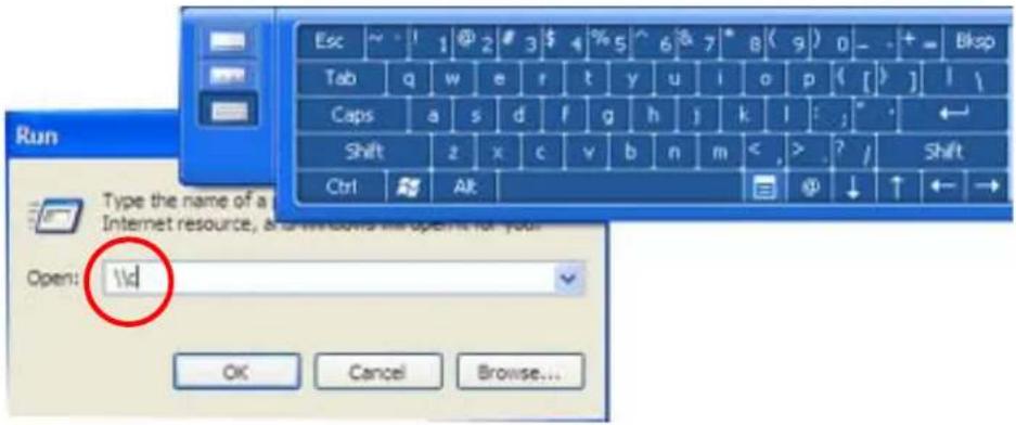 Run Type the name of a Internet resource, and windows will open for your Open: 1%d OK Cancel Browse...