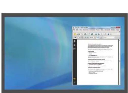 Screenshot of a legacy Windows desktop showing a file explorer window with an open dialog box containing text and a list of items.