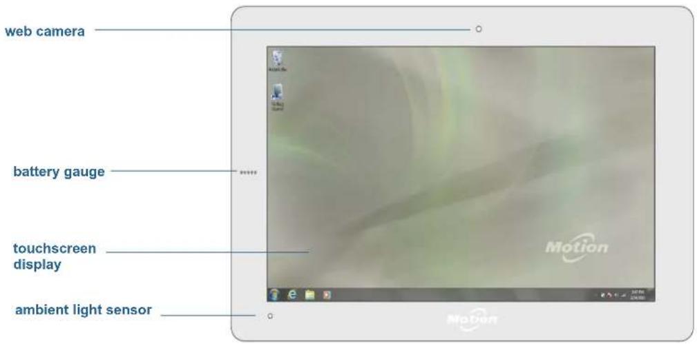 web camera battery gauge touchscreen display ambient light sensor