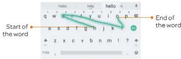ZTE Trek 2 - To enable and use gesture typing: - 1