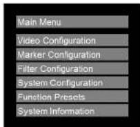 MARSHALL V-LCD70XHB-HDMIPT - Main Menu and Navigation - 1