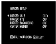 MARSHALL V-LCD15SB-AFHD-DT - MARKER SETUP SUBMENU - 1