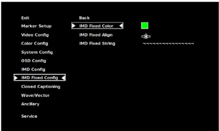 MARSHALL V-R261-DLW - IMD Fixed Config Submenu - 1