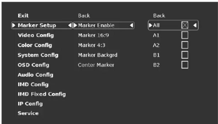 MARSHALL QVW-1708 - On Screen Menu - 3