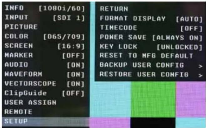 MARSHALL OR-841-HDSDI - ClipGuide SUBMENU - 1