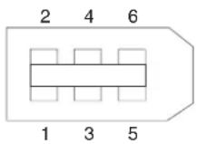 IBM IntelliStation A Pro - 6-pin IEEE 1394A (FireWire) connector (rear) - 1
