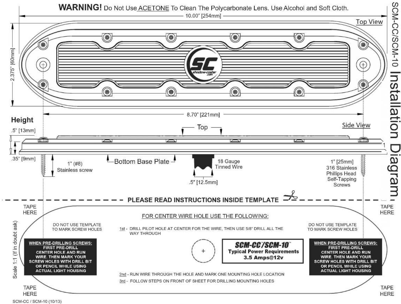 Shadow-Caster SCM-10 - Color-Caster™ SCM-CC™ OPERATING INSTRUCTIONS - 4
