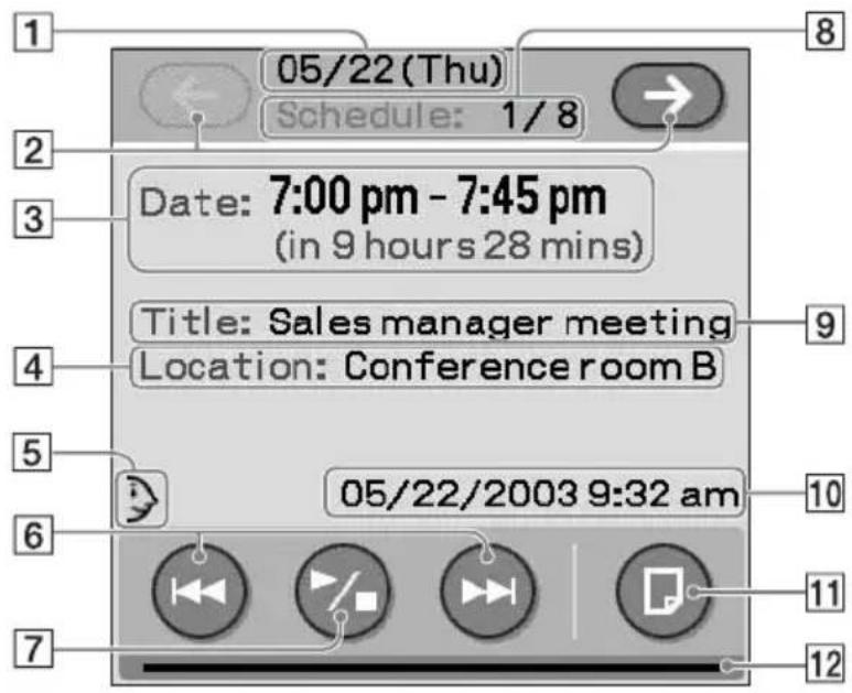 05/22 (Thu) Schedule: 1/8 Date: 7:00 pm - 7:45 pm (in 9 hours 28 mins) Title: Sales manager meeting Location: Conference room B 05/22/2003 9:32 am