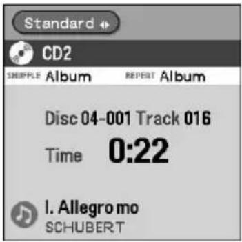Standard CD2 SHIFFLE Album REPEAT Album Disc 04-001 Track 016 Time 0:22 I. Allegromo SCHUBERT