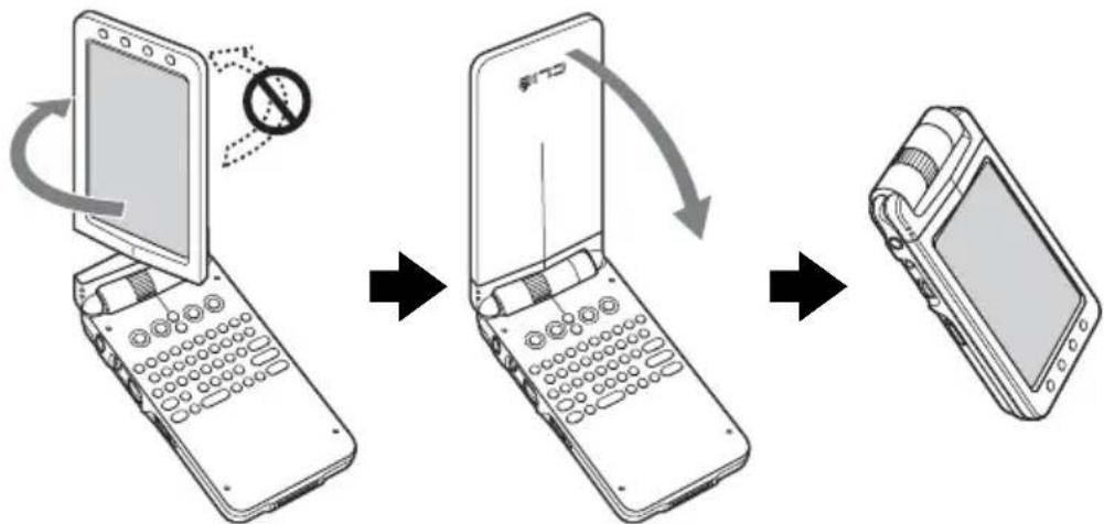 SONY Clié PEGA-CC5 - Changing the operating style (long screen type (PEG-NX73V)) - 1