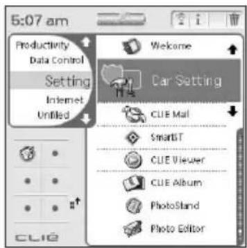 5:07 am Productivity Data Control Setting Internet Unified Welcome Car Setting CLUE Mail SmartIT CLUE Viewer CLUE Album PhotoStand Photo Editor