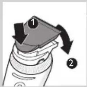 PHILIPS QC5572 - Cleaning the cutting element and comb attachments - 5
