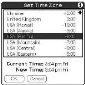 Set Time Zone Ukraine +2:00 United Kingdom 0:00 USA (Hawaii) -10:00 USA (Alaska) -9:00 USA (Pacific) -8:00 USA (Mountain) -7:00 USA (Central) -6:00 USA (Eastern) -5:00 Current Time: 3:04 pm Fri New Time: 3:04 pm Fri OK Cancel