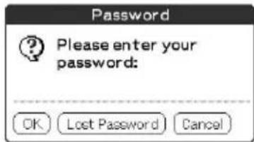 Password ? Please enter your password: OK Lost Password Cancel