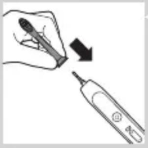 PHILIPS Sonicare Flexcare Platinum HX9195 - Attaching the brush head - 1