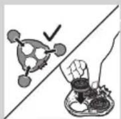 Illustration of a chemical reaction showing a molecular structure and a hand holding a flask (no text or symbols)